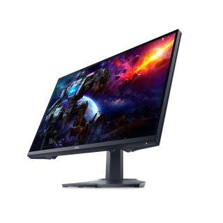 A side shot of the sleek and striking Dell G2724D monitor