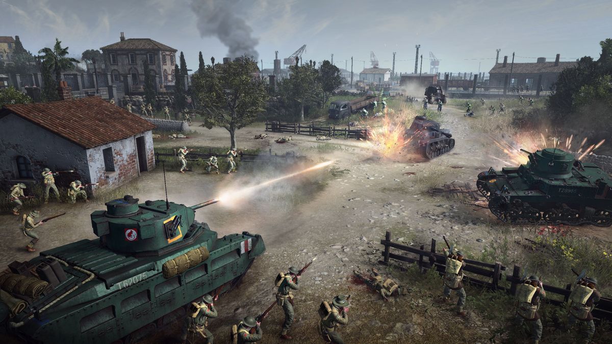 Company of Heroes 3 tank battle