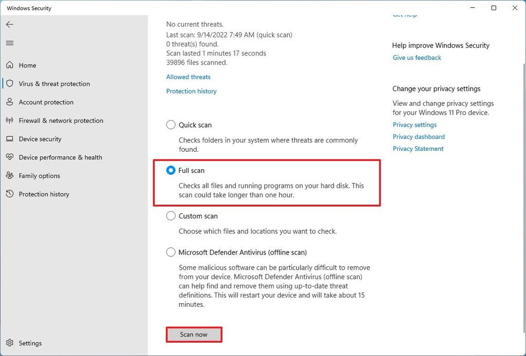 How to get started with Microsoft Defender Antivirus on Windows 11