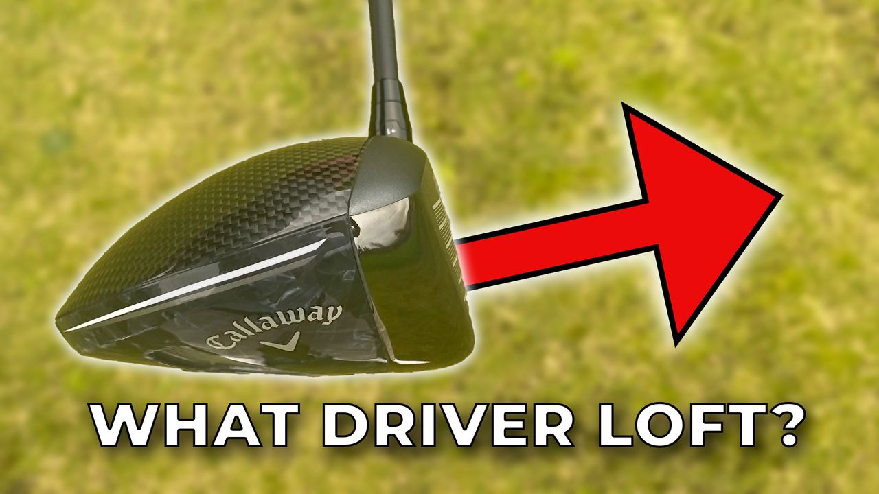 Photo of a driver demonstrating loft on the face