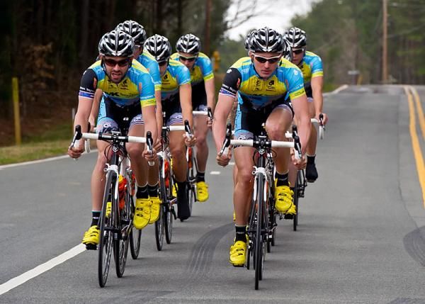 The Team Mountain Khakis-SmartStop squad at their pre-season camp in North Carolina.