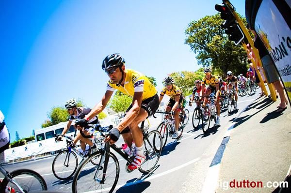 Kristian House (Rapha Condor-Sharp) wearing the yellow jersey from start to finish.