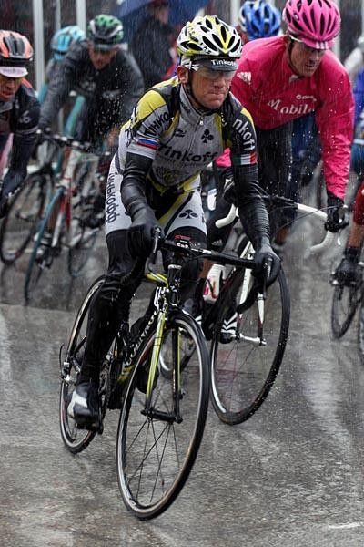 Not everything went smoothly for Hamilton with Tinkoff and he felt left out in the rain in the end.