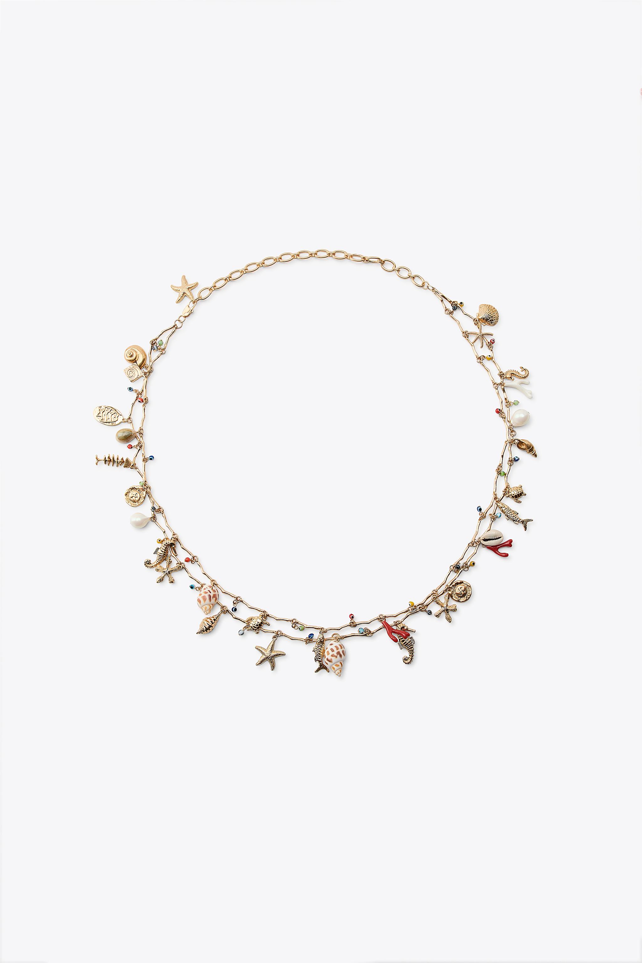 Metal Belt With Nautical Charms