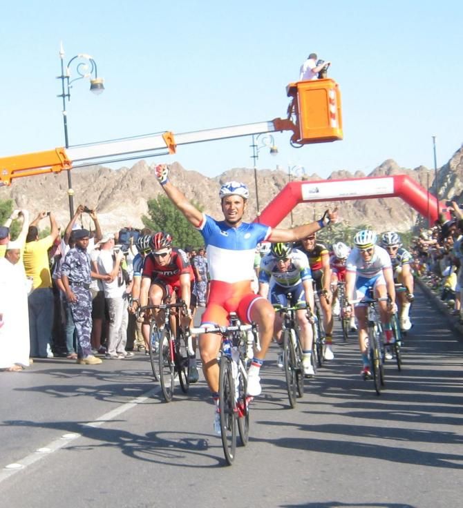 Nacer Bouhanni (FDJ) wins the final stage of the Tour of Oman.