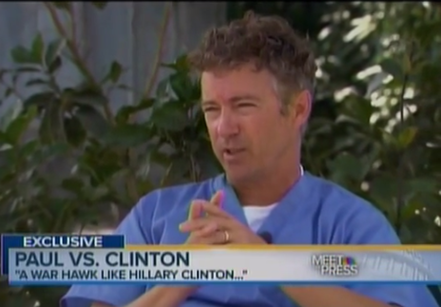 Rand Paul: &amp;#039;War hawk&amp;#039; Hillary Clinton would have trouble against me in 2016