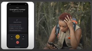 Google demo of Satellite SOS working on a Pixel 9