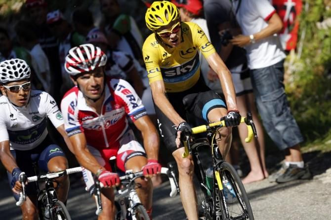 Joaquim Rodriguez (Katusha) rode away from Froome for second on the stage