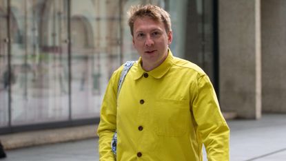 Stand-up Joe Lycett outside BBC studios in London on Sunday