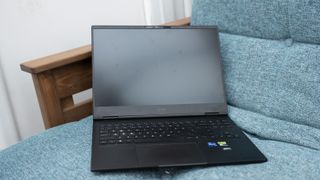 An HP Omen Transcend 16 laptop