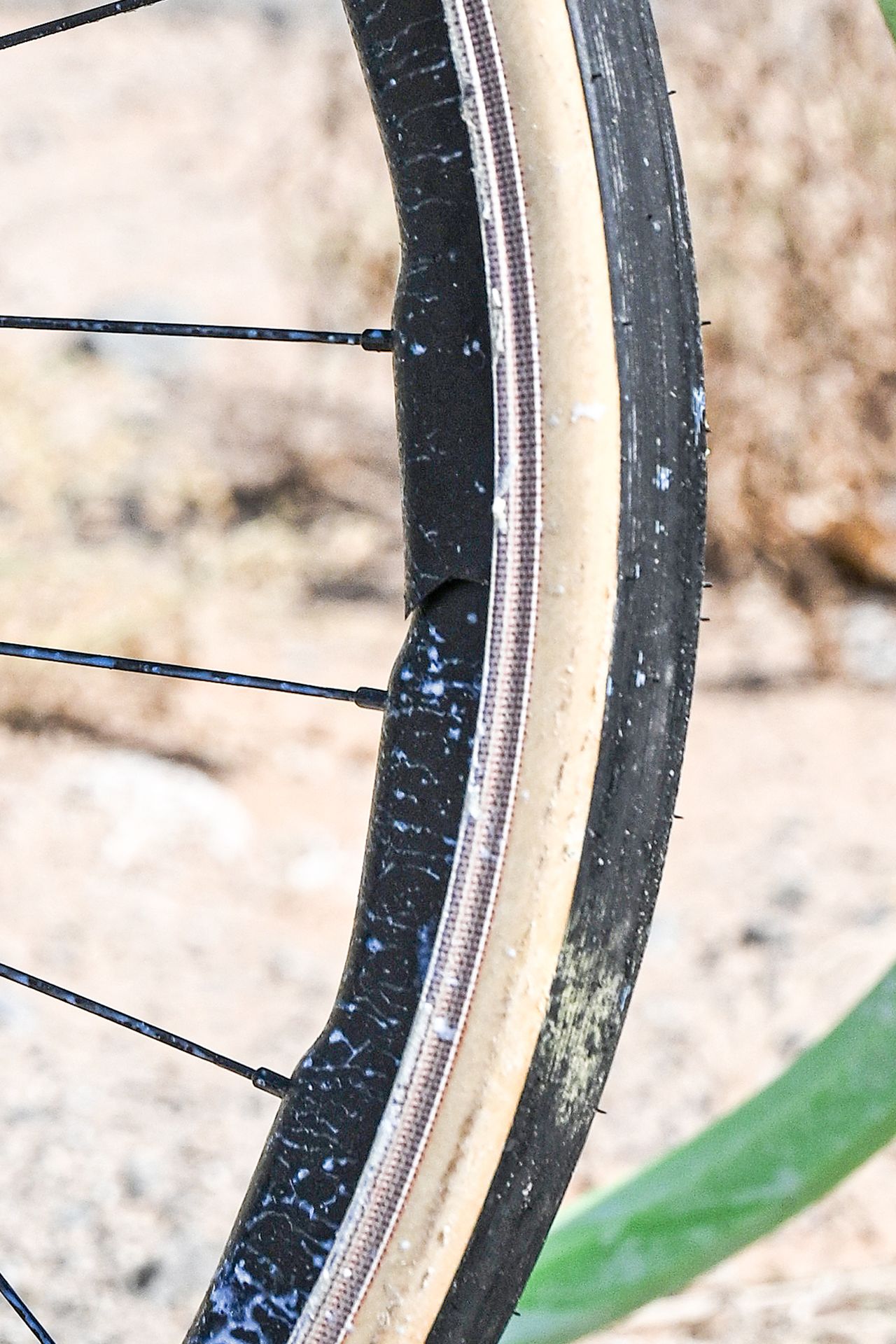 Thomas De Gendt's bike after crash
