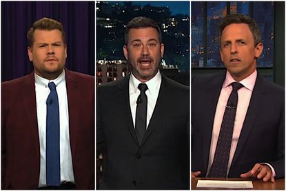 Late night hosts on Trump's El Paso and Dayton visits