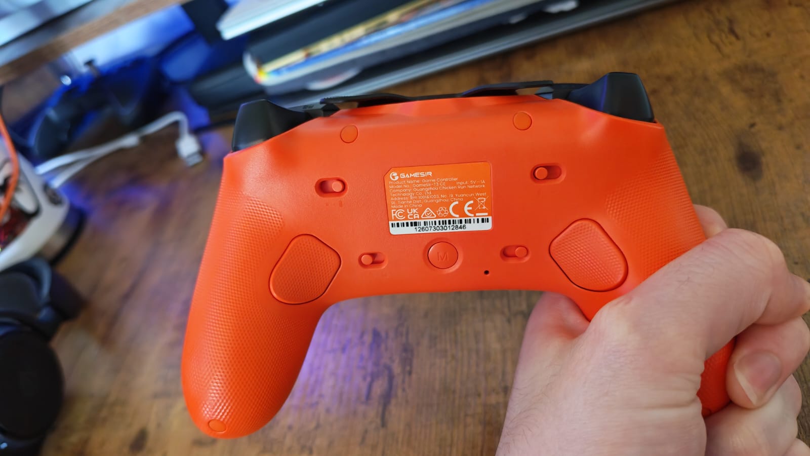 The back of the GameSir Tarantula 8K