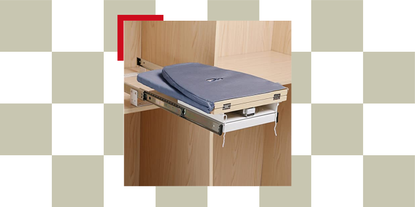 Extendable Ironing Board, 180&deg; Cupboard Pull-Out Folding in Cupboard Foldable Table Sleeve Board Extendable Ironing Shelf Foldable Rotatable for Drawer 