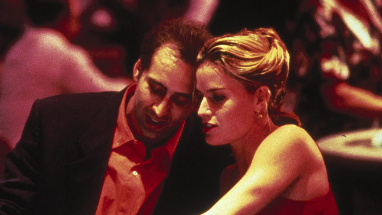 Nicolas Cage and Elizabeth Shaw in Leaving Las Vegas