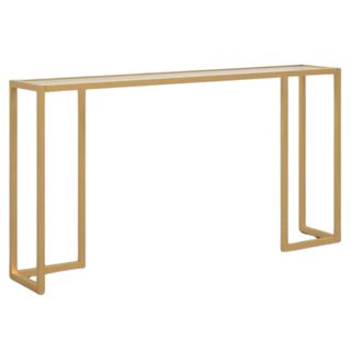 Mercury Row Boyds metal console table in brass
