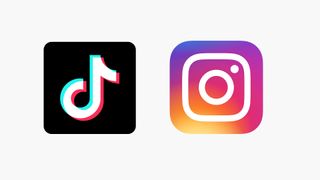 TikTok and Instagram icons