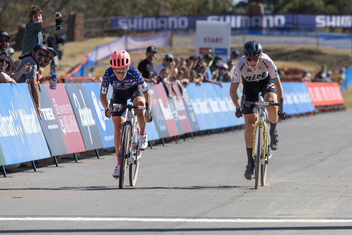 It was a photo finish sprint to the finish for 4th place between Clara Honsinger (EF Education-TIBCO-Svb) and Austin Killips (Nice Bikes) with Honsinger taking the spot.