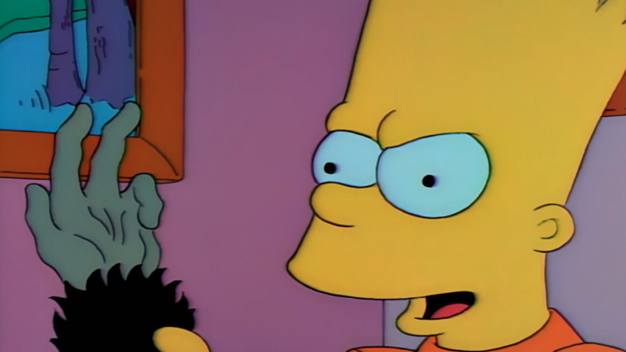Bart with Monkey Paw in The Simpsons' Treehouse of Horrors II episode