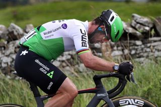 Dimension Data's Mark Cavendish pushes hard on stage 4 of the 2019 Tour of Britain