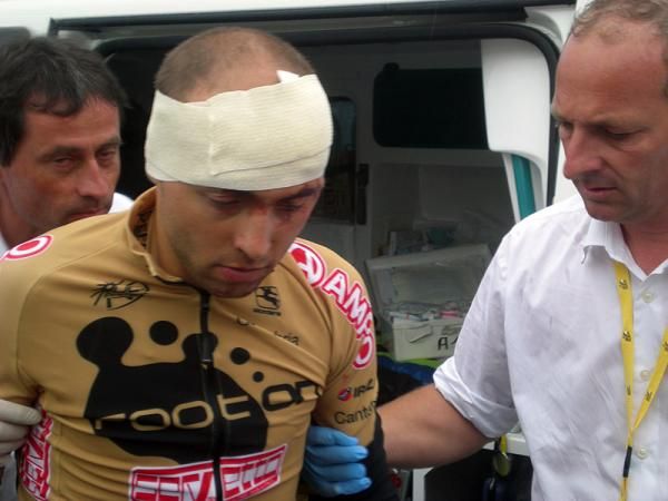 A crash in the prologue is not how Manuel Cardoso (Footon - Servetto) wanted to make his Tour de France debut.