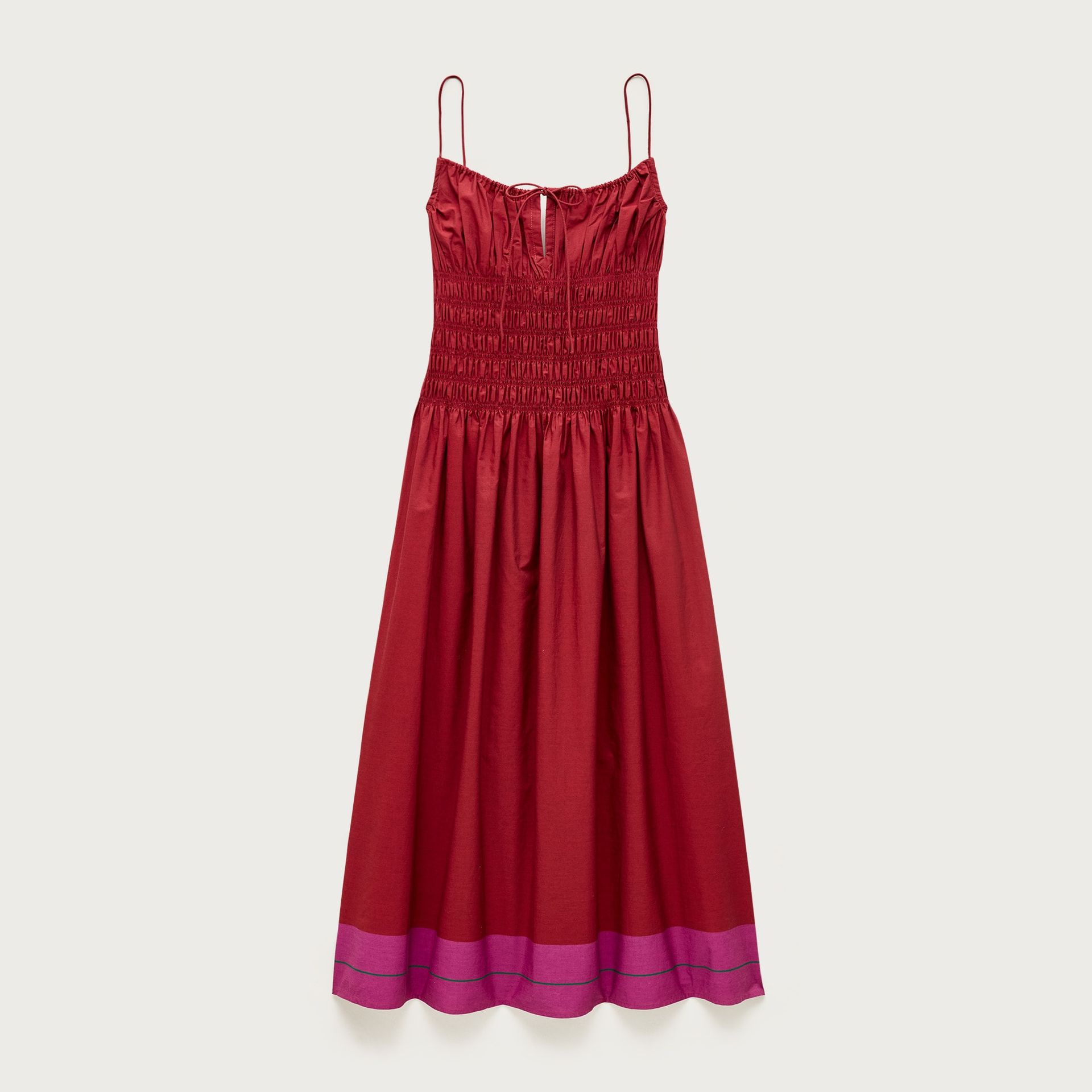 Reverie Dress in Colorblock Cotton Poplin