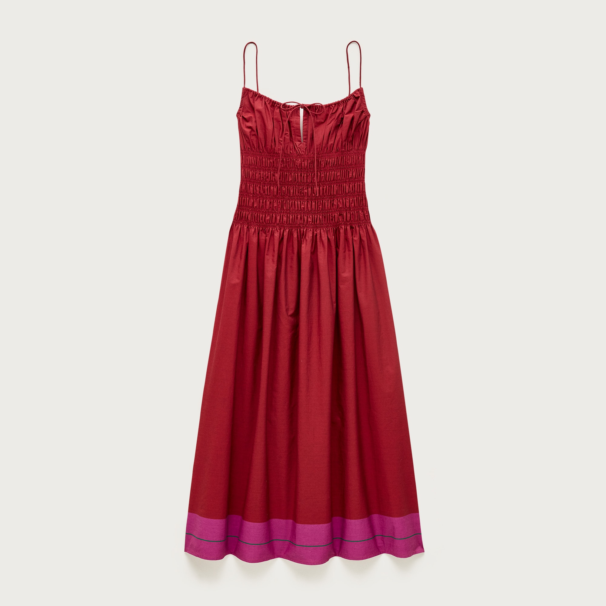 Reverie Dress in Colorblock Cotton Poplin