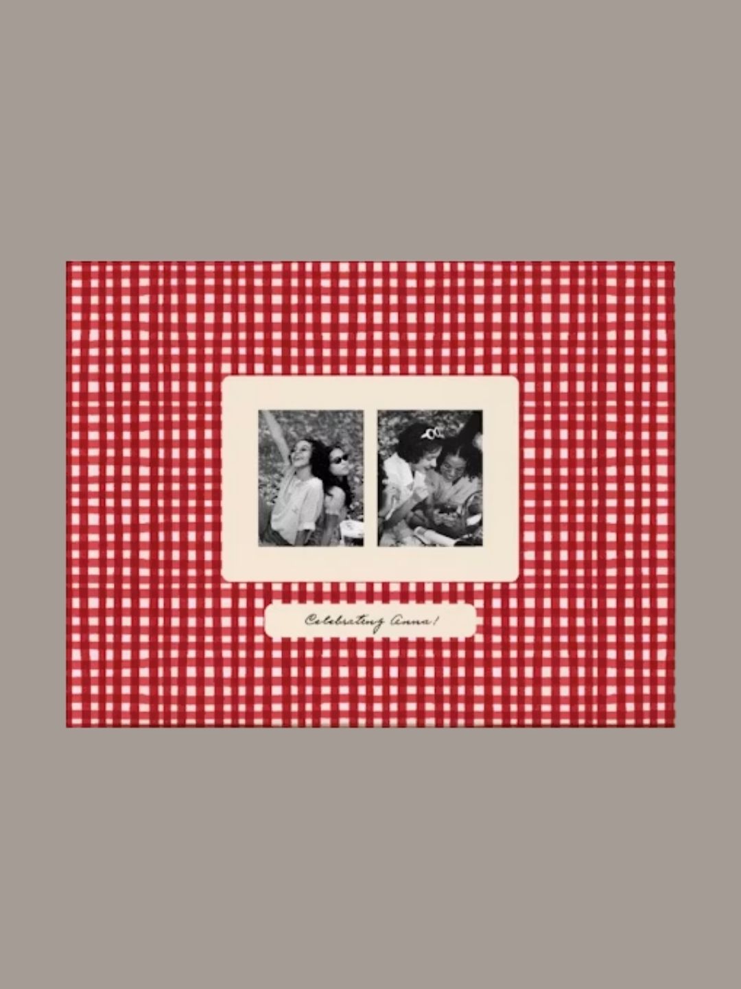Papier, Mini Hardback Photobook in Birthday Check