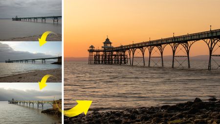 Clevedon Pier at sunset