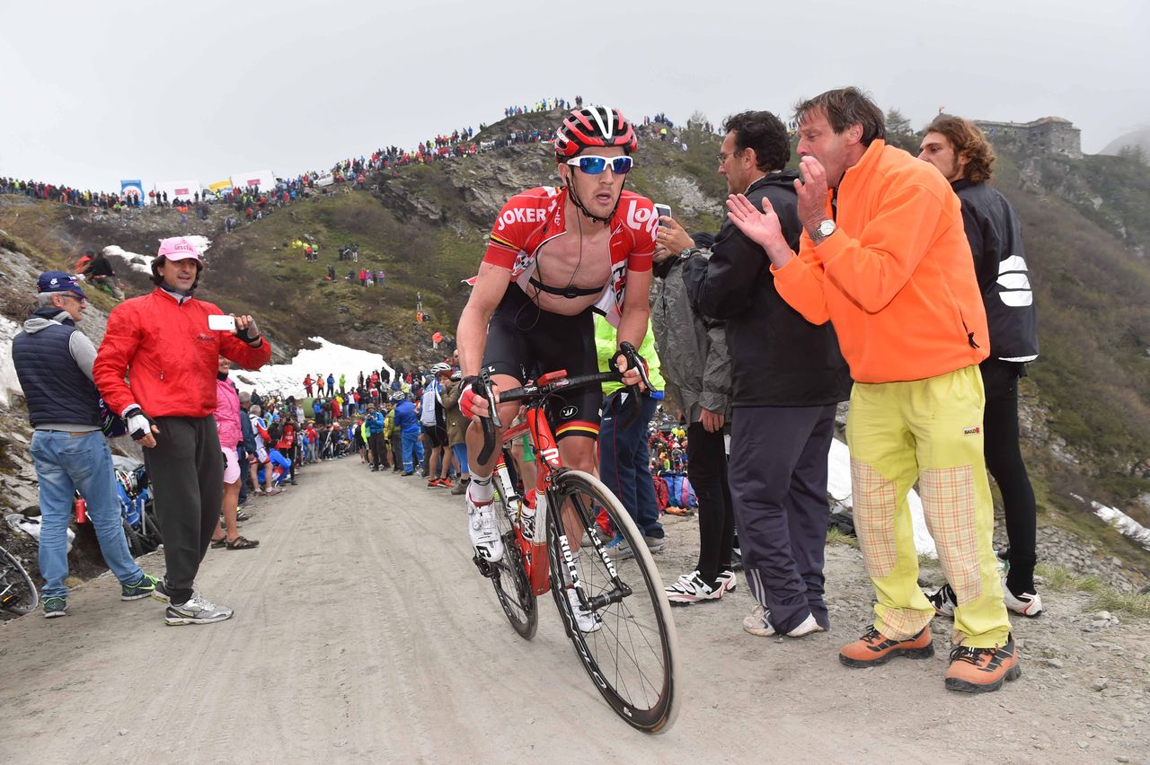 Jurgen Van Den Broeck was among the dropped riders