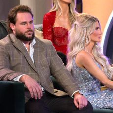 Jordan Faeth and Amber Morrison at the 'Love Is Blind' season 10 reunion.