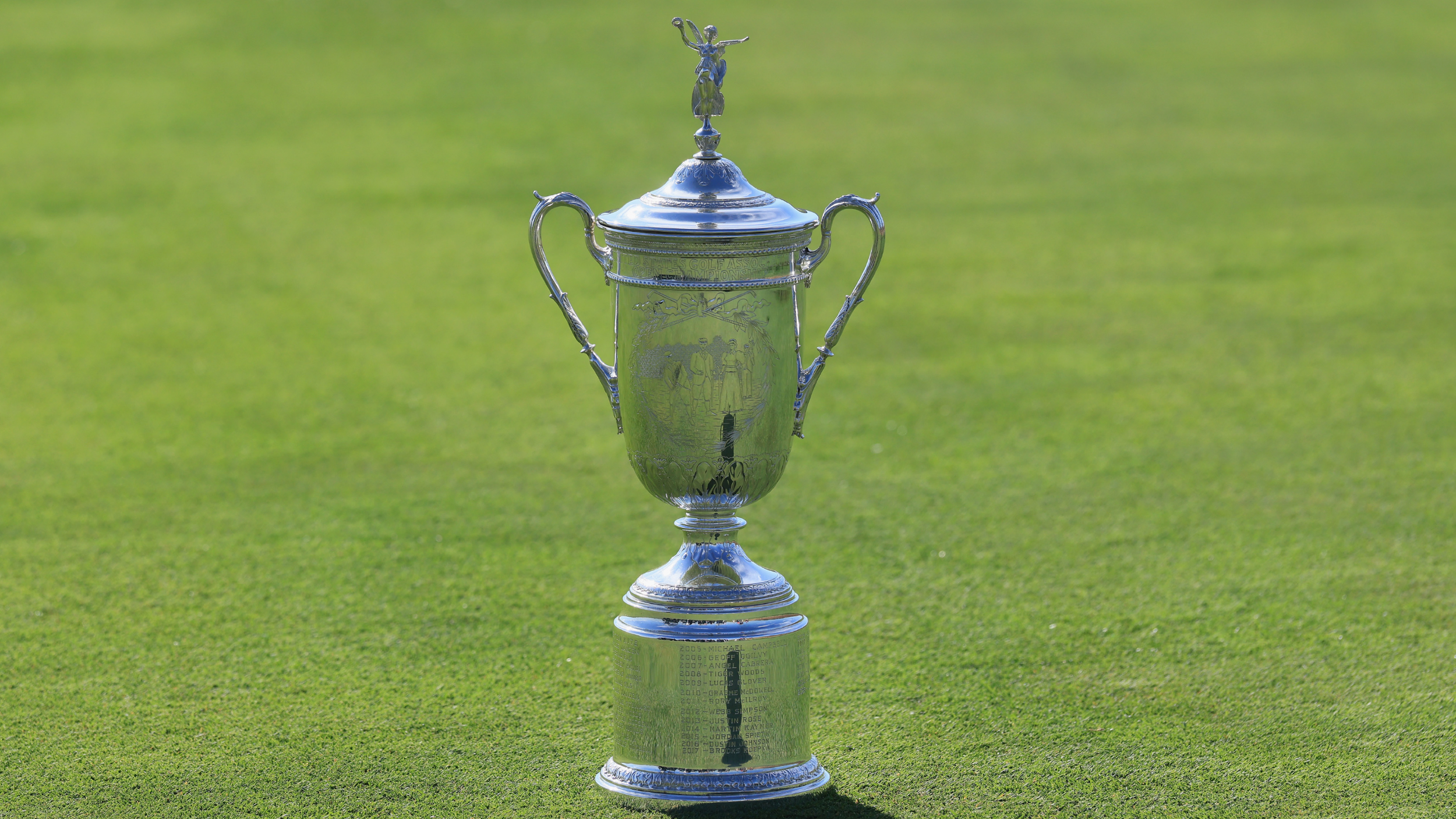 The US Open trophy