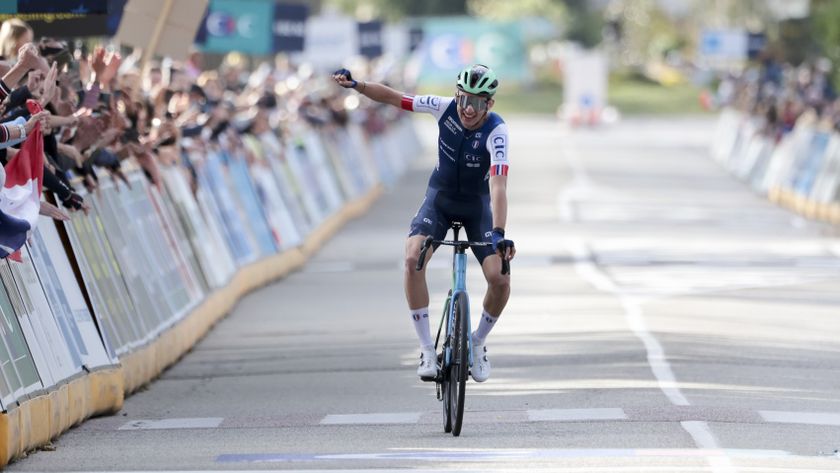 Paul Seixas at the European road race championships 