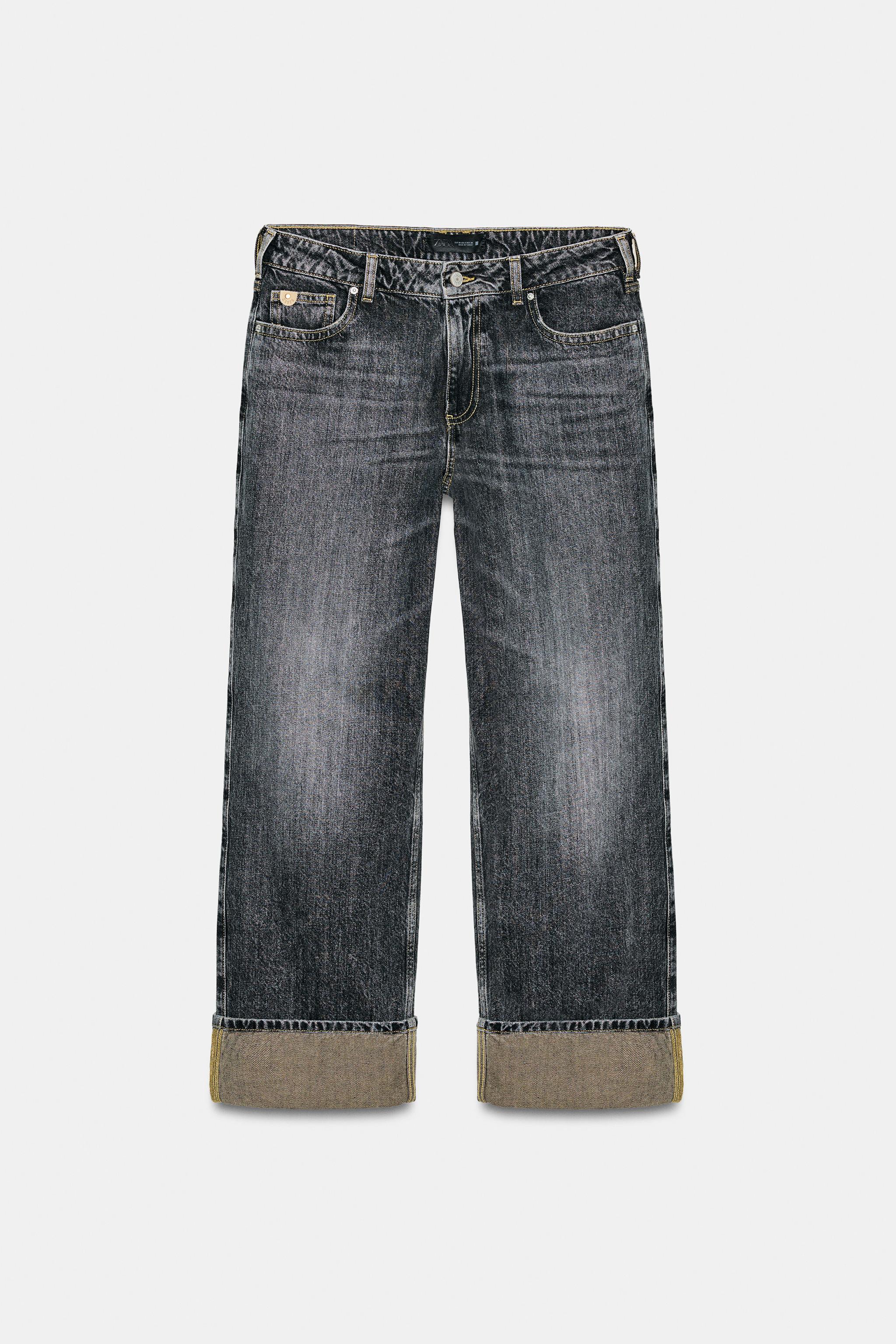 Z1975 Straight Leg Jeans With Cuffed Hem