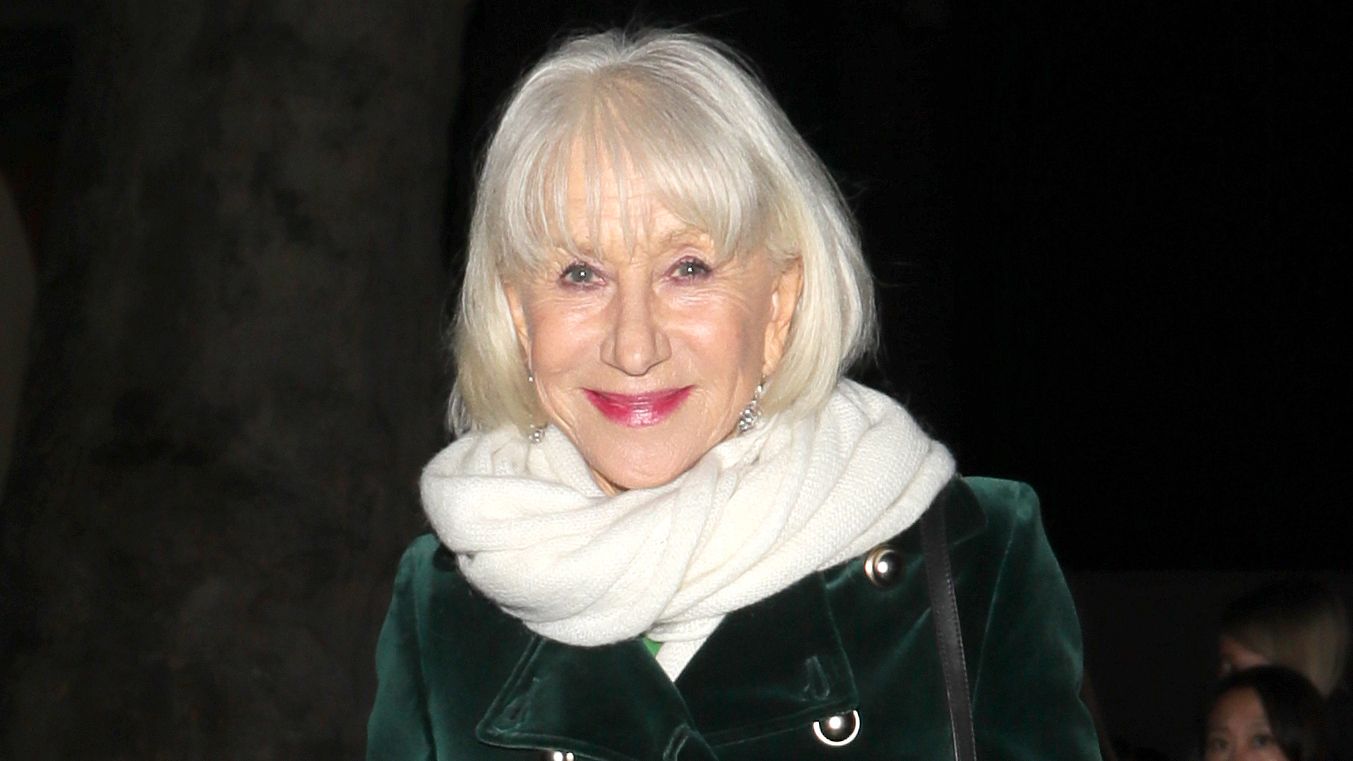 Helen Mirren’s velvet coat delivers luxe festive inspiration
