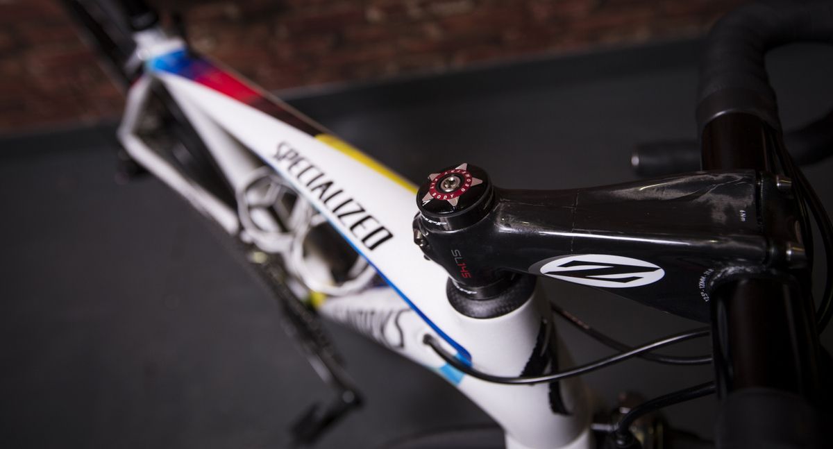 Zipp doesn't make the SL145 stem any more but it's what Armitstead goes for on her Amira