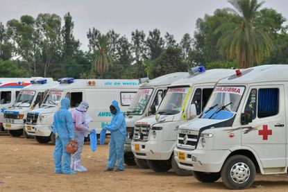 Ambulances and paramedics in India.