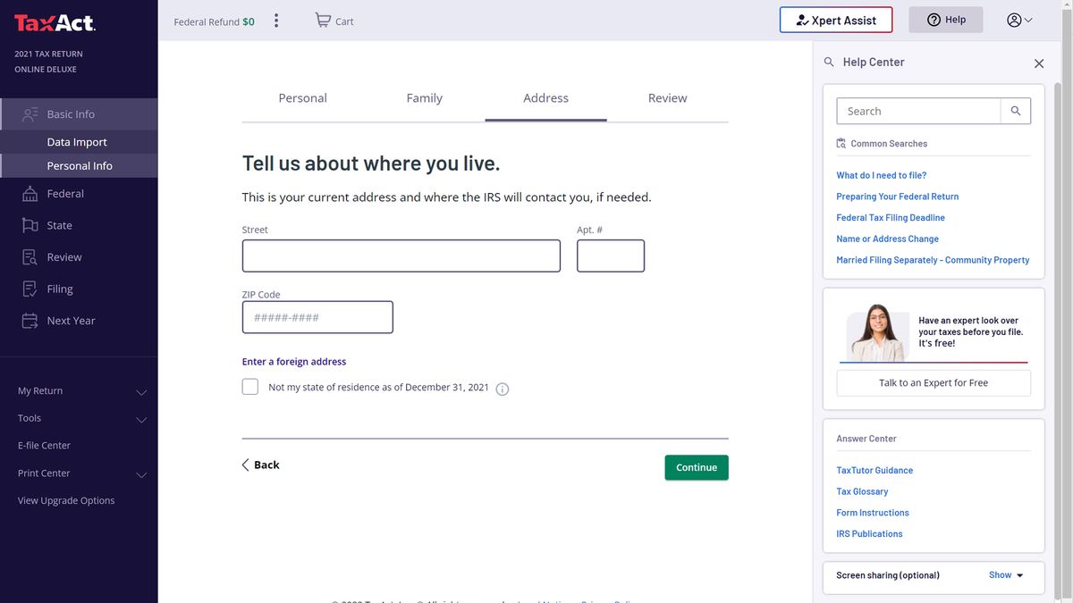 TaxAct Deluxe 2021 review Tax pro help for everyone Tom's Guide