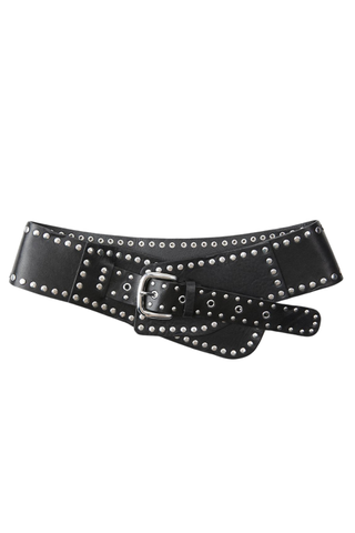 Distressed Effect Studded Sash Belt