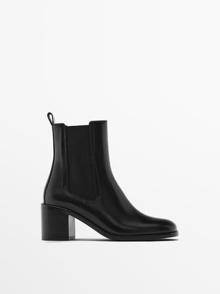 Massimo Dutti, High-Heel Chelsea Boots