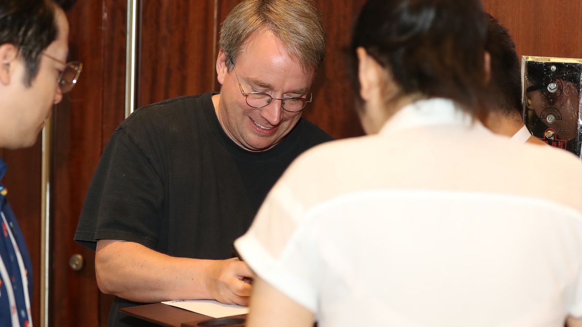 photo of Linus Torvalds is 