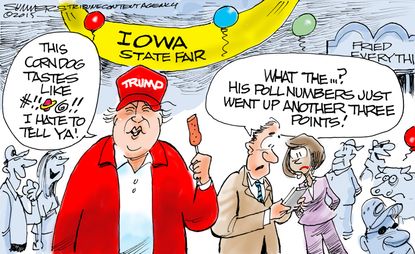 Political cartoon U.S. Donald Trump 2016