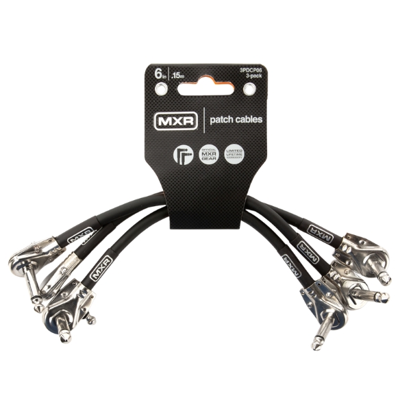 An MXR 3PDCP06 patch cable 3-pack