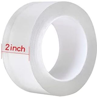 A roll of transparent sealing tape