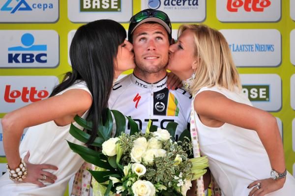 Kisses for Cavendish in Schoten