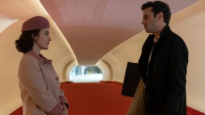 The Marvelous Mrs Maisel season 5 starring Rachel Brosnahan (Miriam 'Midge' Maisel) and Luke Kirby (Lenny Bruce)