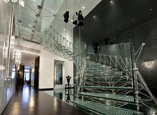 glass staircase