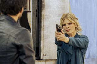 Emilia Fox plays a former spy turned sleuth in Signora Volpe on Acorn TV.