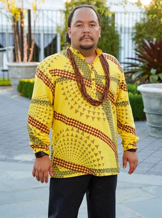 Native Hawaiian fashion designer Micah Kamohoali‘i.