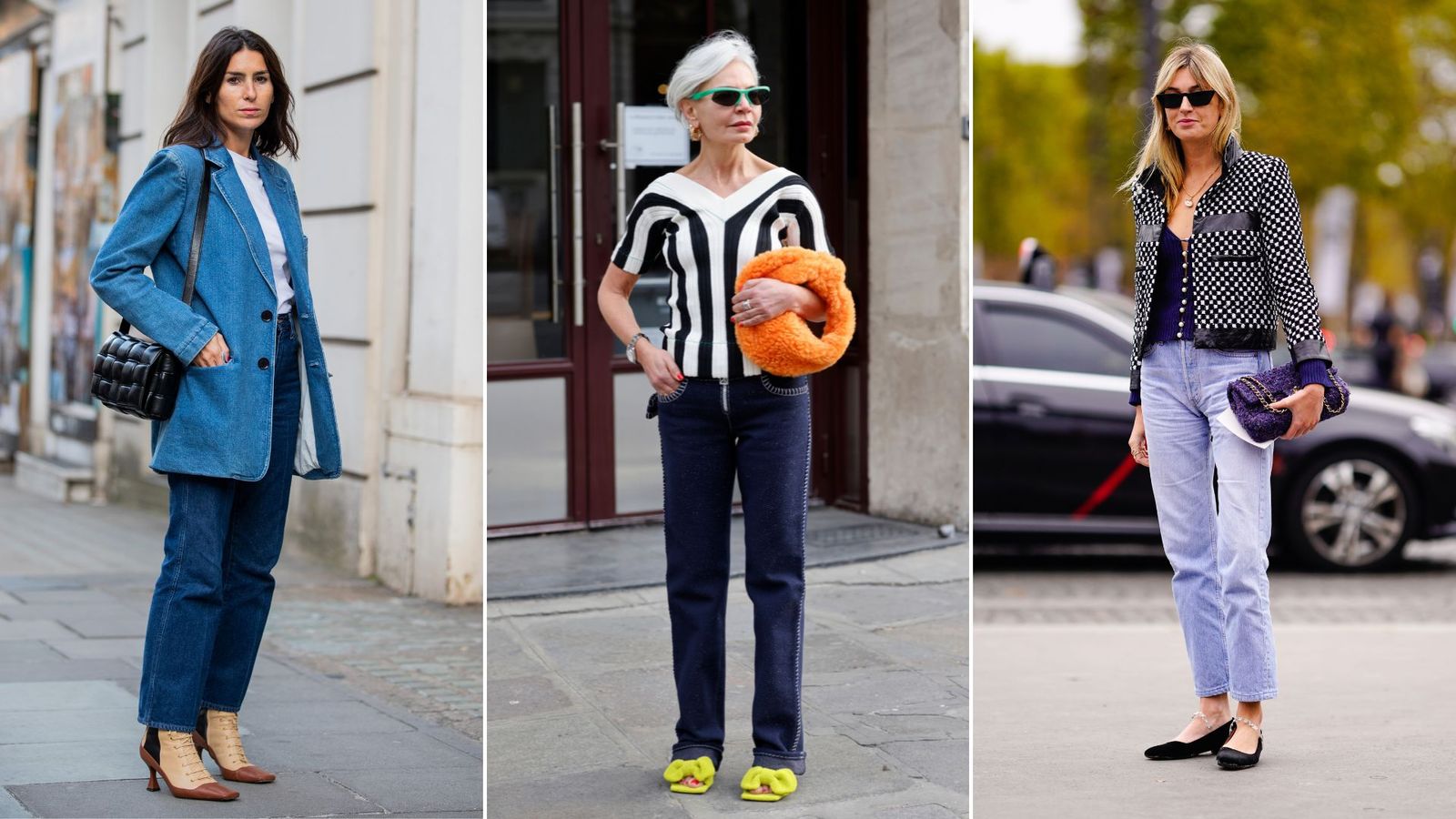 Street style: 32 fashion-forward ways to style straight leg jeans ...